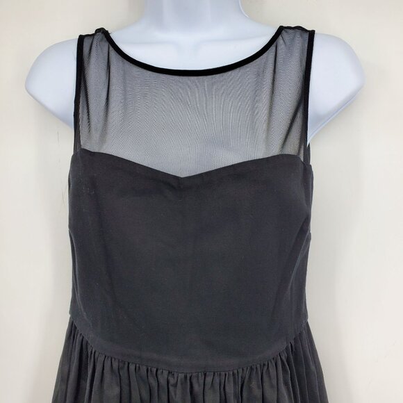 Aqua Fit and Flare Mesh Top Women's Witchy Core Grunge Mini Dress Size Small - Picture 4 of 6